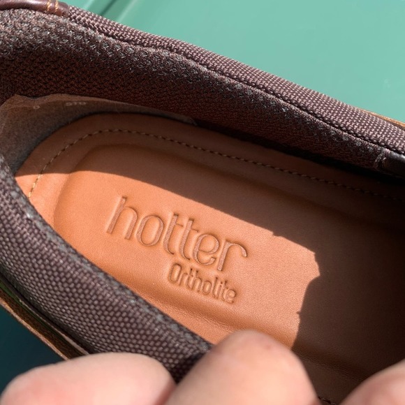 Men’s Hotter Ortholite leather lace up boat shoes - Picture 8 of 12